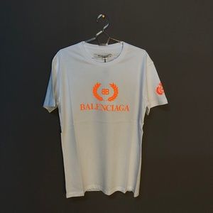 balenciaga orange shirt